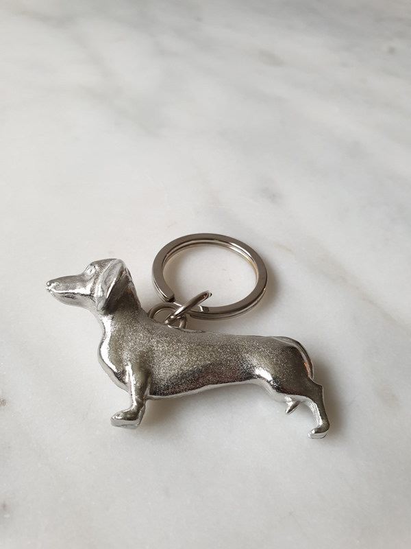 Lancaster and Gibbings Dachshund Keyring at Sally Bourne Interiors London Christmas Gift Idea